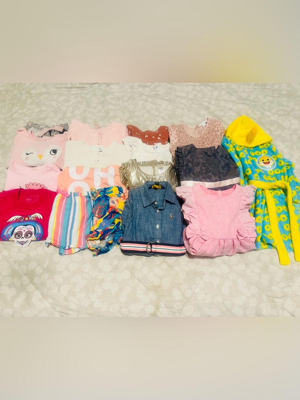 BIG LOT Baby Girl Mixed Clothes - Size 24 Months 2T